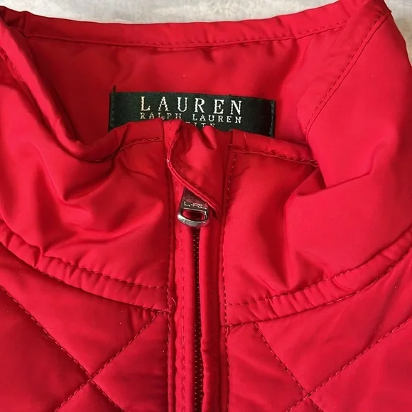 Ralph Lauren  NWT Vest   Quilted Red/ black lining                    Size SP - Picture 2 of 12